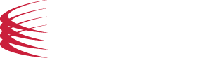 White version of the Credo logo with red arc design.