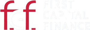 First Capital Finance logo in red, white, and blue.