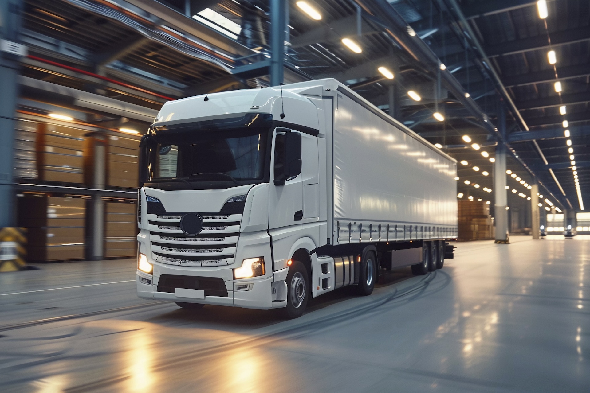 Image of a large haulage truck on the road, representing HGV finance or logistics solutions.