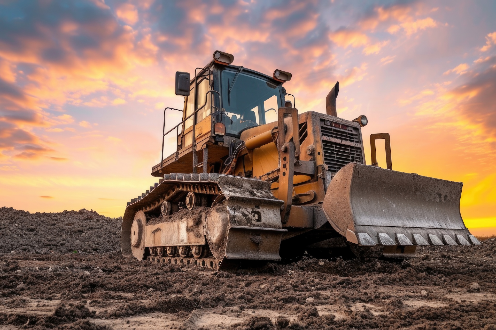 Image of large yellow construction machinery on a worksite, representing industrial equipment and VAT deferral topics.